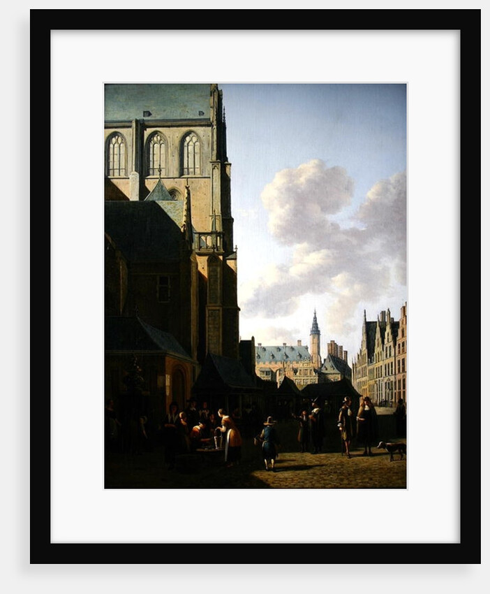 The Grote Markt, Haarlem, looking west by Gerrit Adriaensz Berckheyde