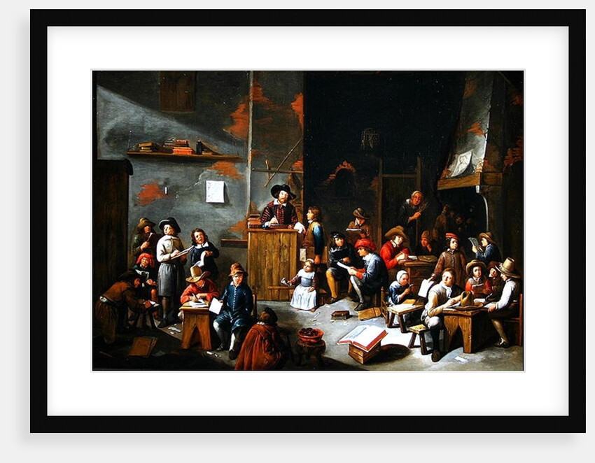 The Interior of a School Room by Gillis van Tilborgh