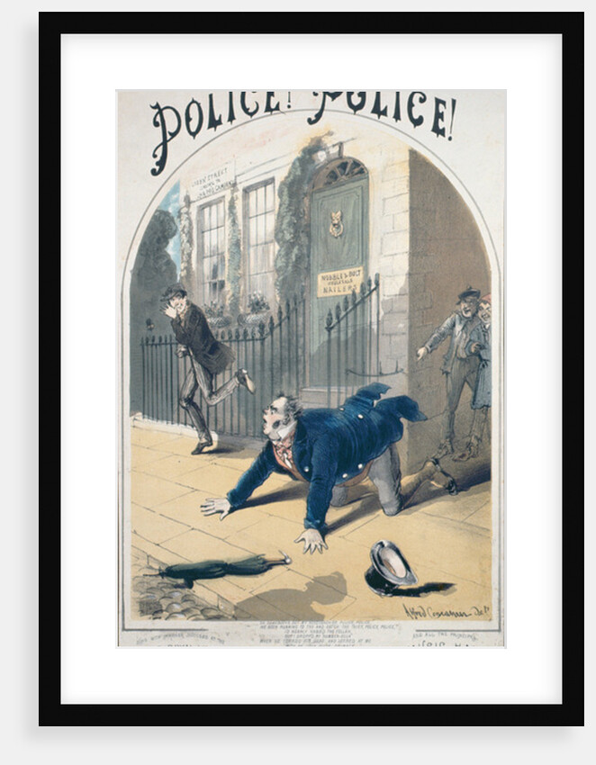 Police! Police! Song Book Cover, c.1865 by Alfred Concanen