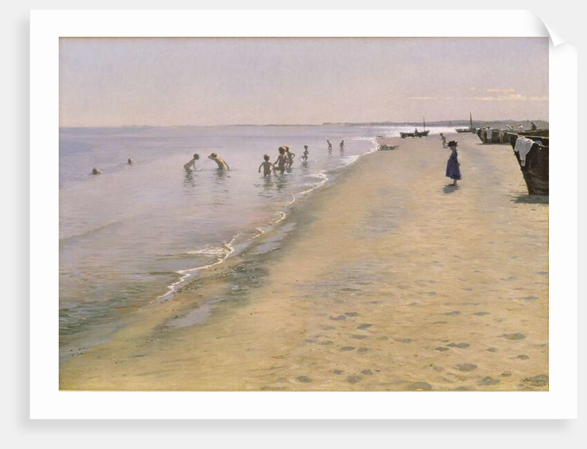 Summer Day at the South Beach of Skagen, 1884 by Peder Severin Kroyer