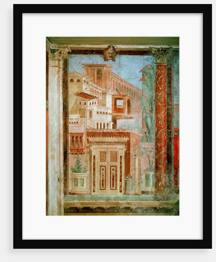 Panel from the Cubiculum, Villa of P Fannius at Boscoreale, Pompeii, c.50-40 BC by School Roman