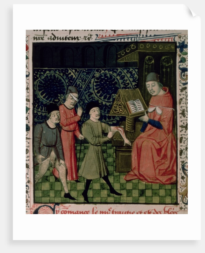 Fr 396 f.66 The Surgeon's Clinic, by Guy de Chauliac by French School