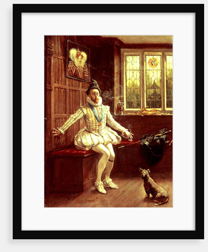 Sir Walter Raleigh's First Smoke by Anonymous Anonymous