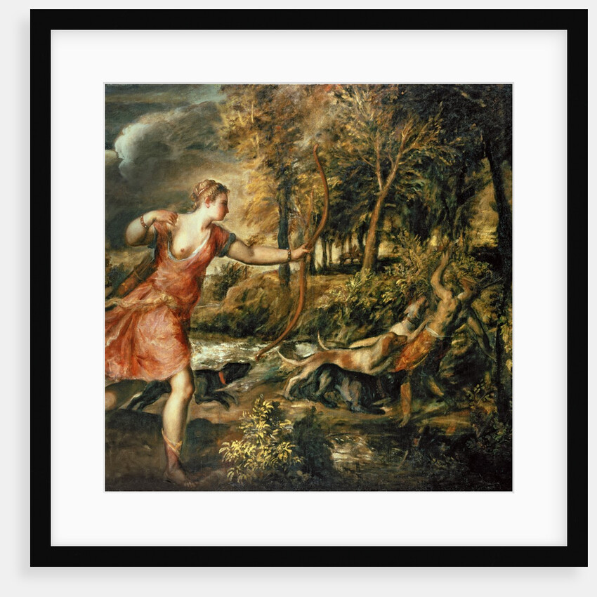 The Death of Actaeon, c.1559-75 by Titian (c.1488-1576)
