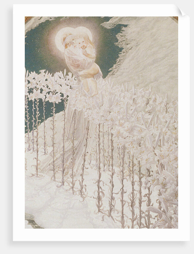 Virgin of the Lilies, 1899 by Carlos Schwabe