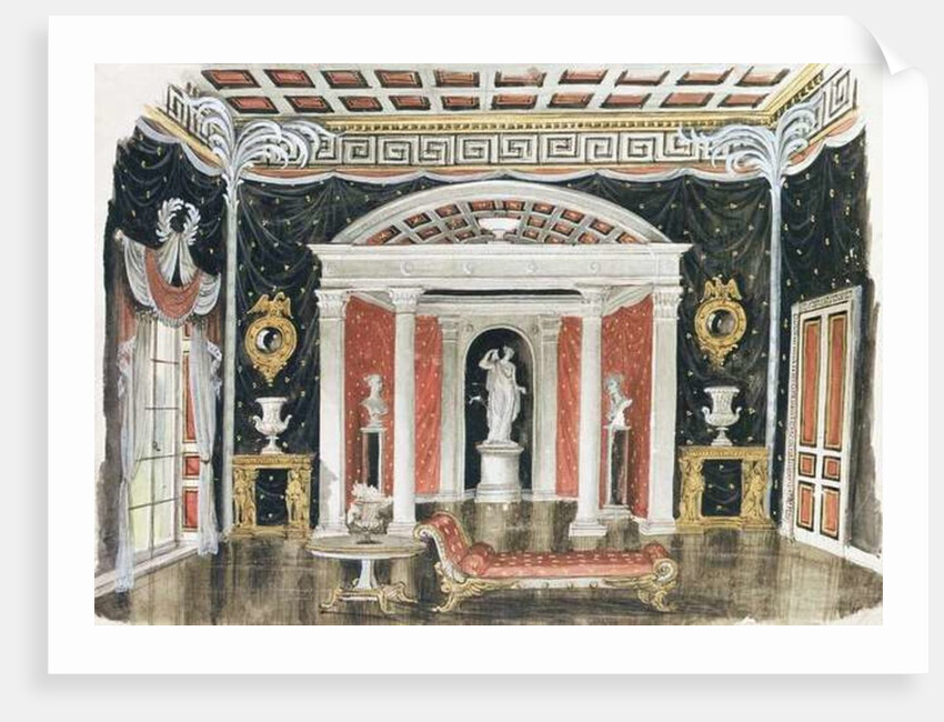 Designs for 'Pride and Prejudice' produced at St. James's Theatre, February 1936 by Rex Whistler