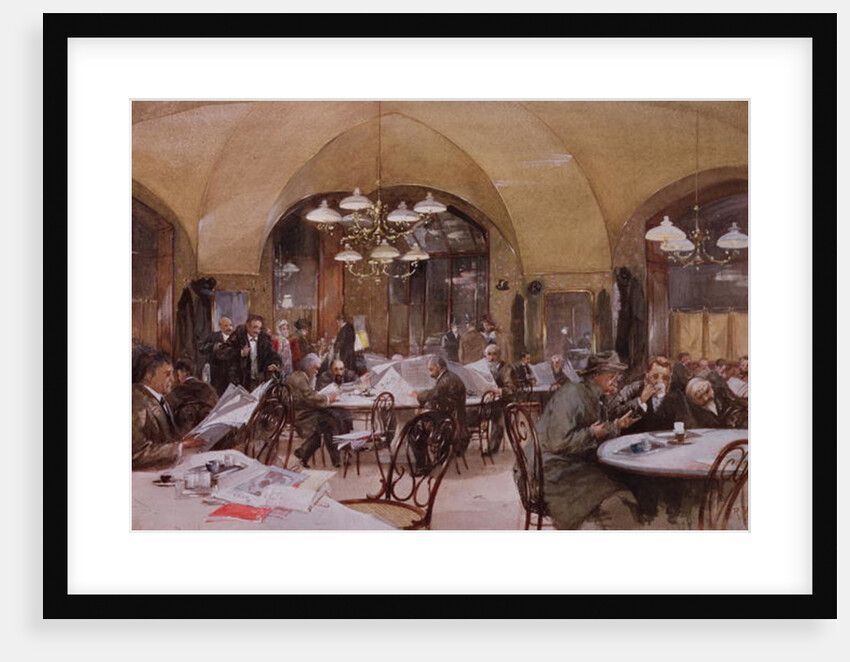 Cafe Griensteidl, Vienna, 1890 by Reinhold Volkel