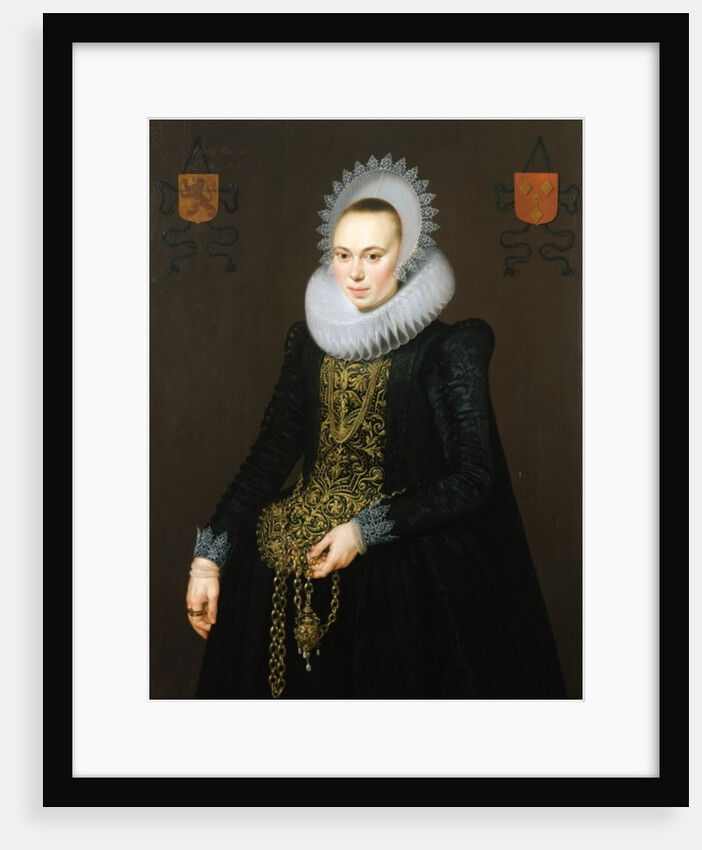 Portrait of Justina van Teylingen, 1616 by Cornelis van der Voort
