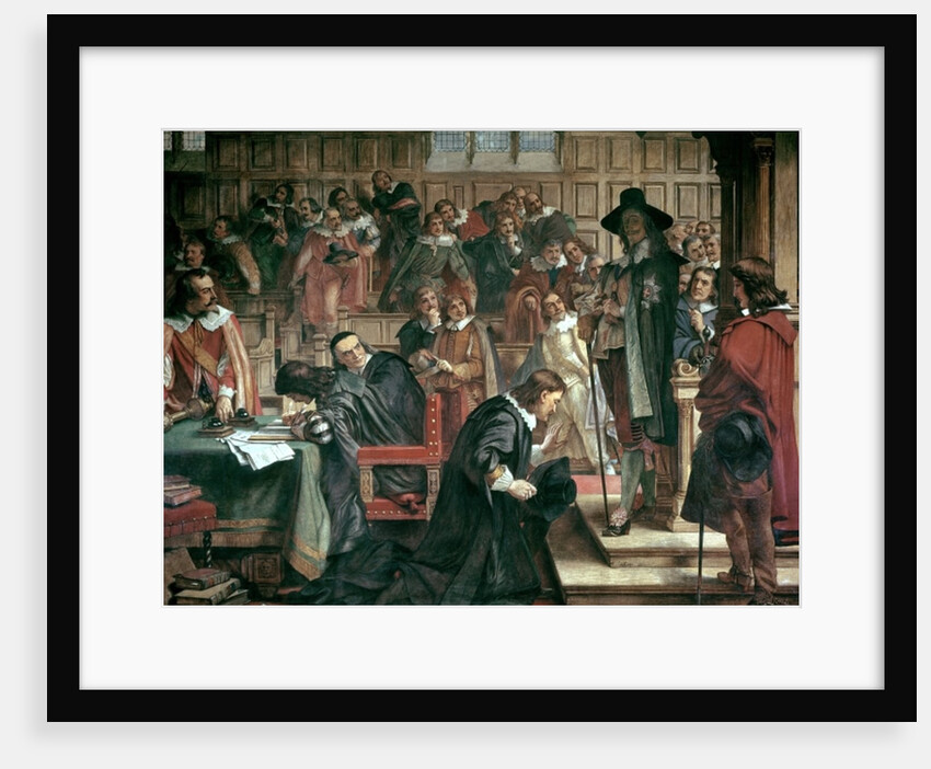 Attempted arrest of 5 members of the House of Commons by Charles I, 1642, 1856-66 by Charles West Cope