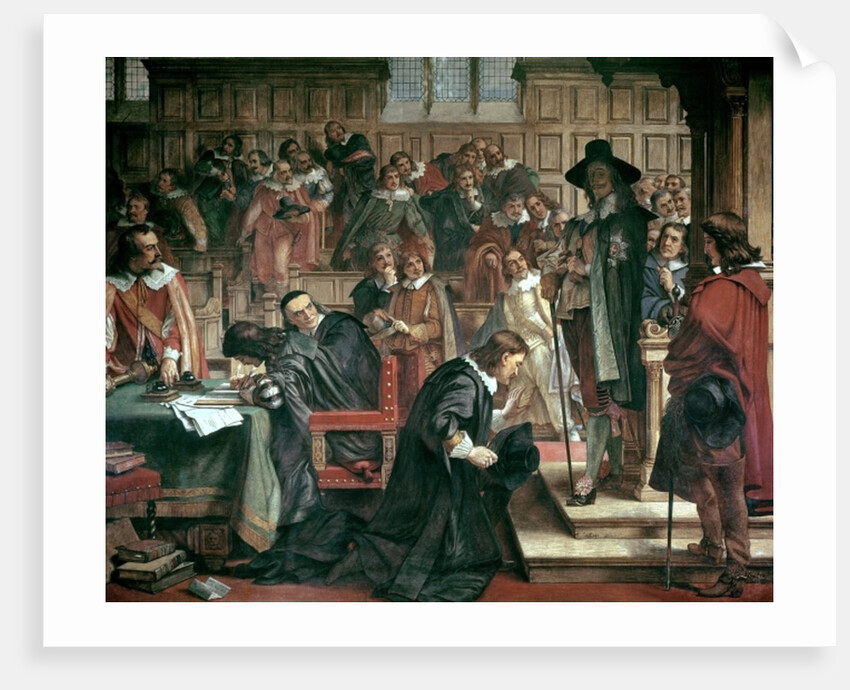 Attempted arrest of 5 members of the House of Commons by Charles I, 1642, 1856-66 by Charles West Cope
