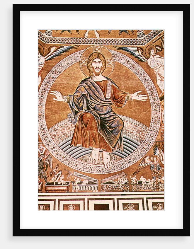 Reproduction of the mosaic of the Last Judgement in the Baptistery, Florence by (after) Italian School