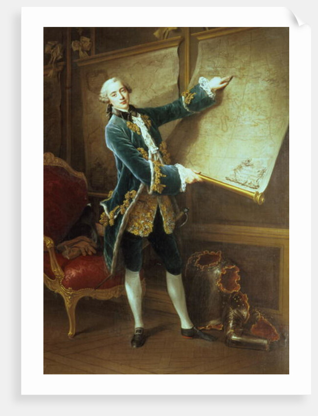 The Comte de Vaudreuil, 1758 by Francois-Hubert Drouais