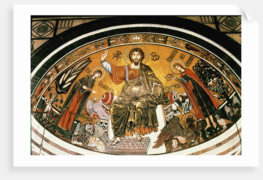 Mosaic of Jesus Christ with the Virgin and St. Minias, 1297 by Anonymous