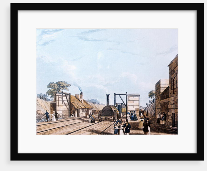 Liverpool and Manchester Railway: Taking water at Parkside, 1831 by Daniel and Robert Havell