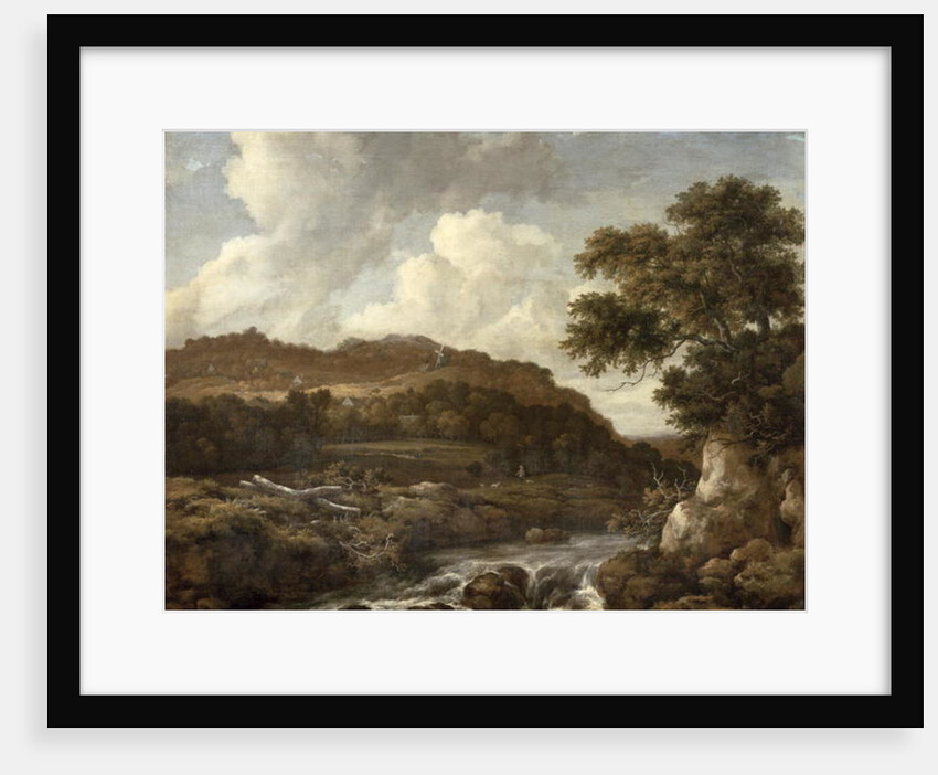 Mountainous Wooded Landscape with a Torrent by Jacob Isaaksz. or Isaacksz. van Ruisdael