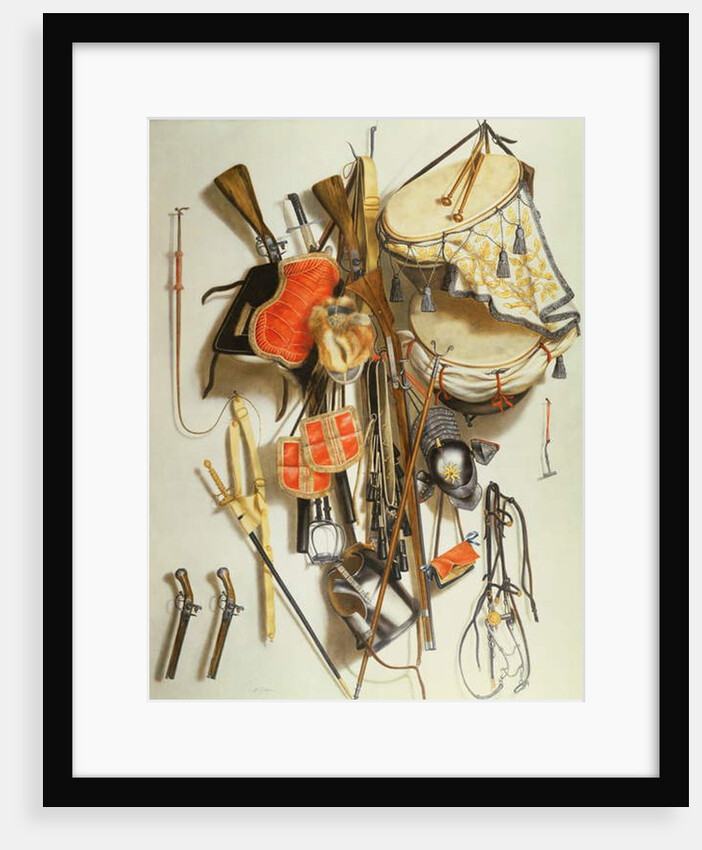 Trompe L`Oeil of Military Equipment by Jacobus Biltius