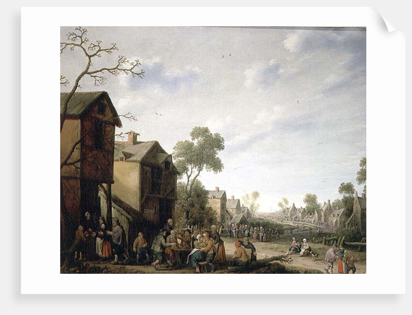 Peasants Merrymaking in a Village Street, 1646 by Joost Cornelisz Droochsloot