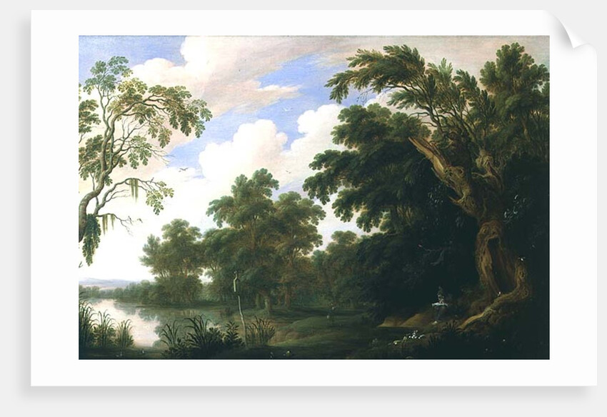 St. Paul visiting St. Anthony in a wooded landscape, 17th century by Alexander Keirincx