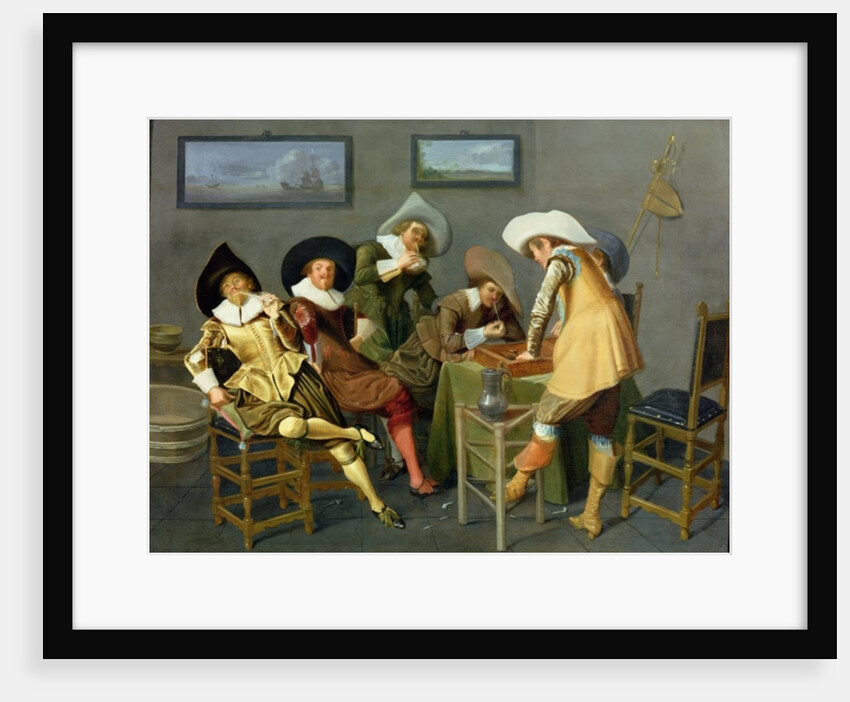 Cavaliers in a tavern by Dirck Hals