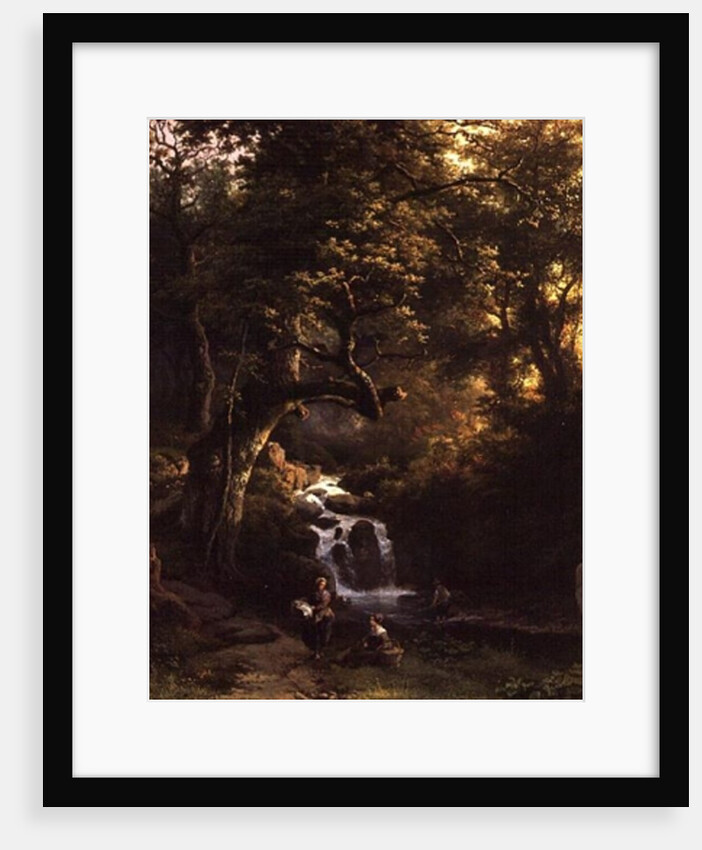 The Wooded Stream, 19th century by Barend Cornelis Koekkoek