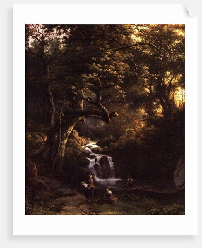 The Wooded Stream, 19th century by Barend Cornelis Koekkoek