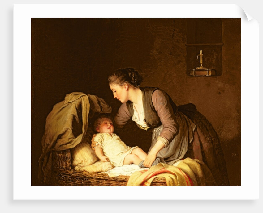 Undressing the Baby, 1880 by Johann Georg Meyer von Bremen