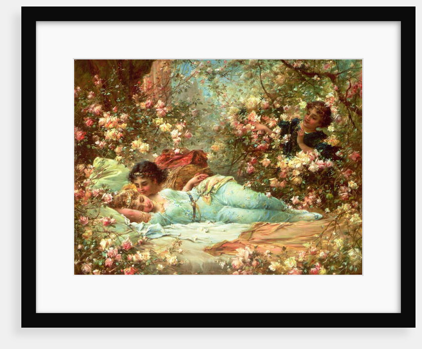 The Rose Bower by Hans Zatzka
