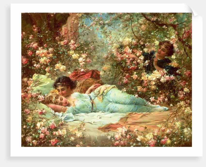 The Rose Bower by Hans Zatzka