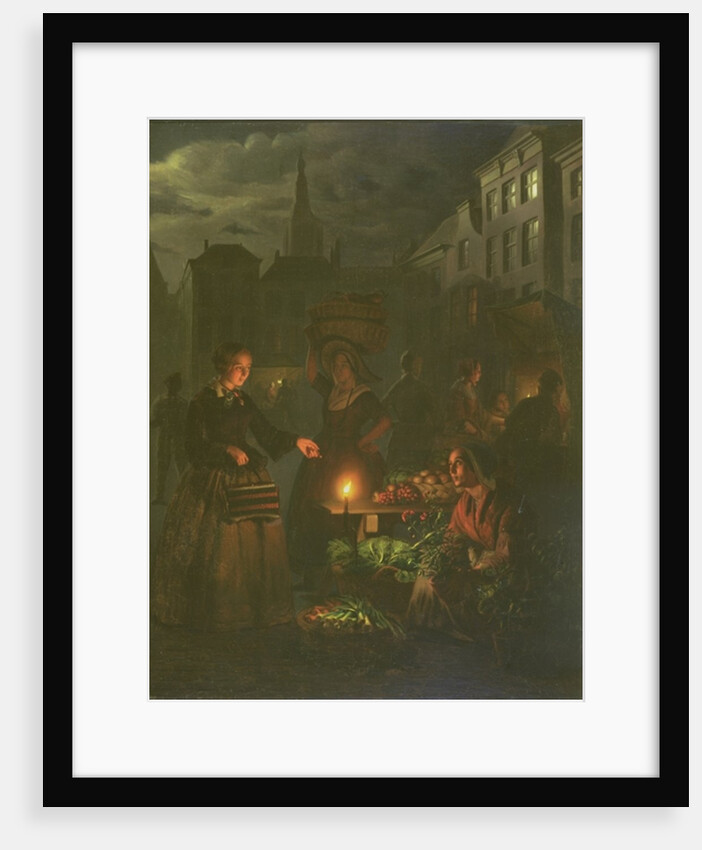 The Vegetable Stall by Petrus van Schendel