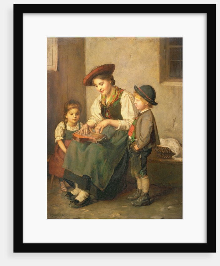 The Zither Player by Franz von Defregger