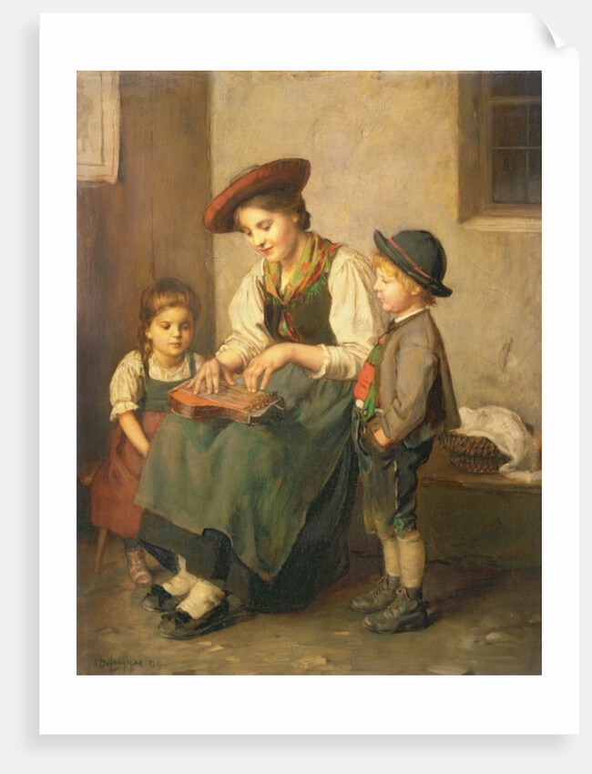The Zither Player by Franz von Defregger