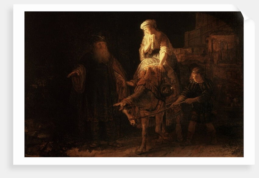 The Departure of the Shemanite Wife by Rembrandt Harmensz. van Rijn