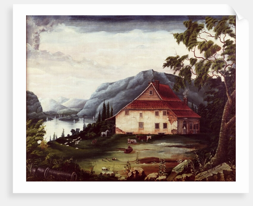 Washington's headquarters at Newburgh on the Hudson in c.1775 by James William Fosdick