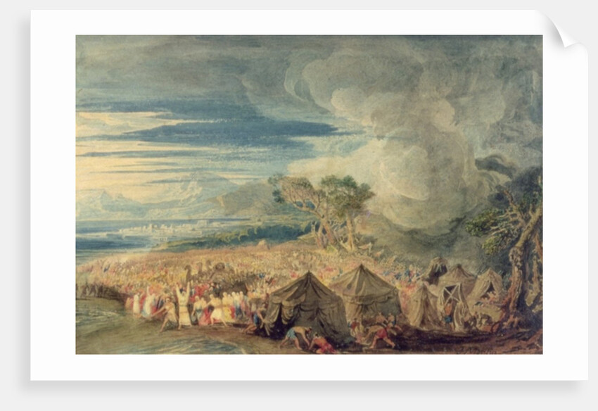 Moses dividing the waters of the Red Sea by John Martin
