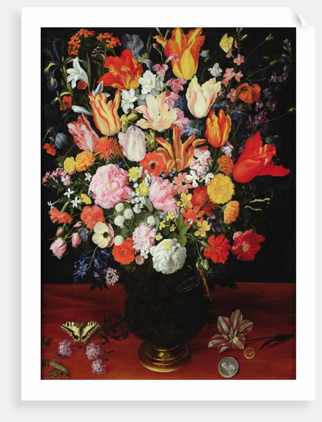 Still life of flowers, 1610s by Kasper or Gaspar van den Hoecke