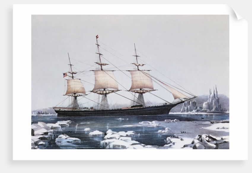 Clipper Ship 'Red Jacket' in the ice off Cape Horn on her passage from Australia to Liverpool by American School