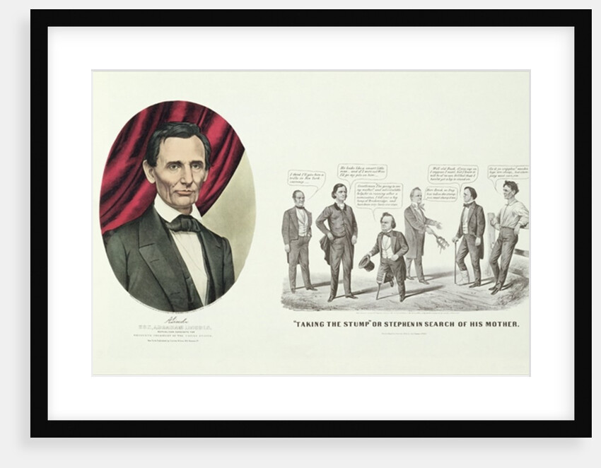 Hon. Abraham Lincoln, 16th President of the United States, 1860 by N. and Ives J.M. Currier