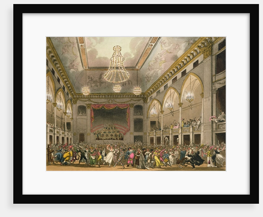 Pantheon Masquerade from 'Ackermann's Microcosm of London' by T. & Pugin A.C. (1762-1832) (after) Rowlandson