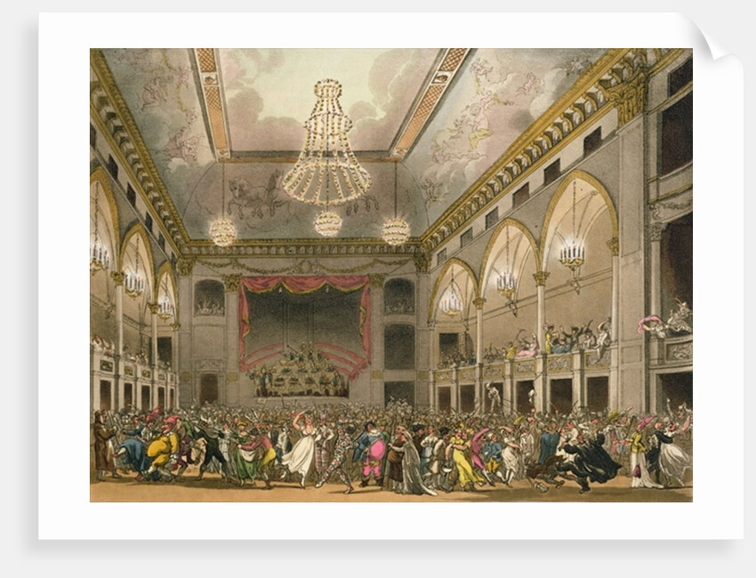 Pantheon Masquerade from 'Ackermann's Microcosm of London' by T. & Pugin A.C. (1762-1832) (after) Rowlandson