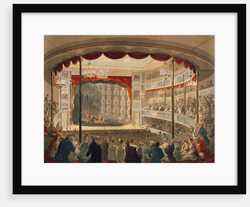 Sadlers Wells Theatre from Ackermann's 'Microcosm of London' by T. & Pugin A.C.(1762-1832) Rowlandson
