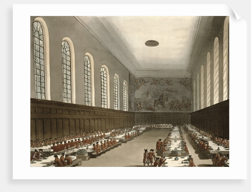 Military Hospital, Chelsea by T. & Pugin A.C.(1762-1832) Rowlandson