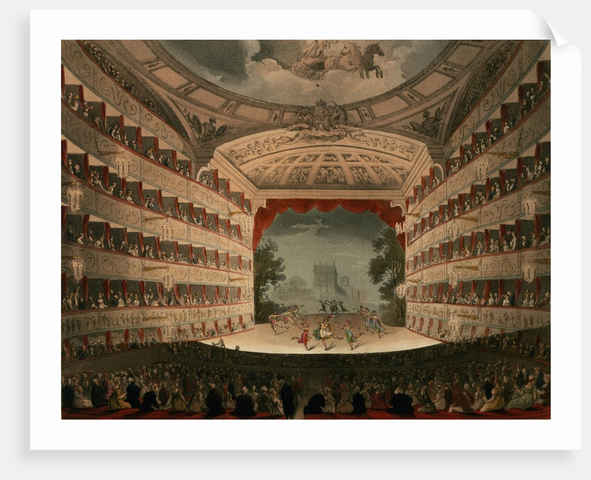 New Covent Garden Theatre, 1810 by T. & Pugin A.C. (1762-1832) (after) Rowlandson