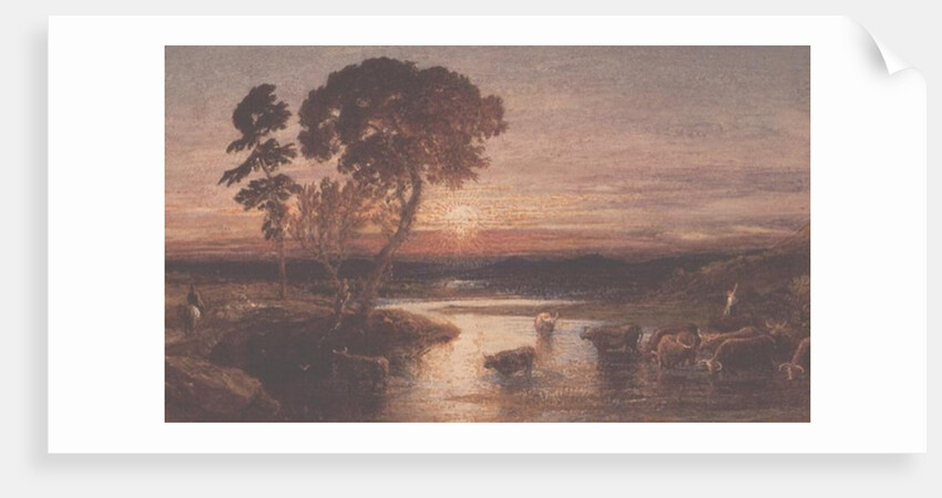 Going to the Fold, Sunset, 1879 by Samuel Palmer