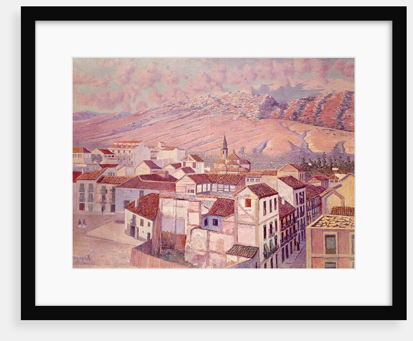 View of Granada by Diario or Dario de Regoyos y Valdes