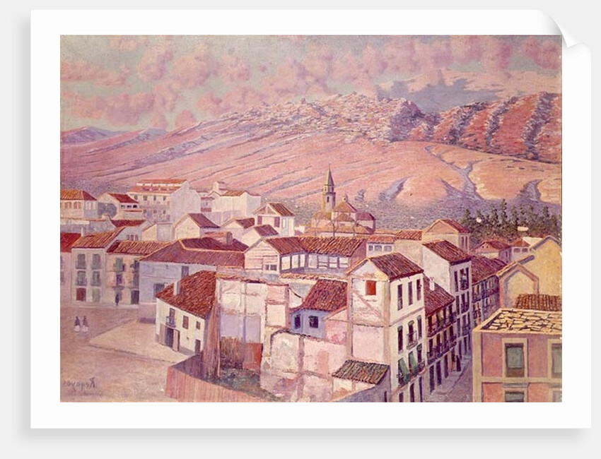 View of Granada by Diario or Dario de Regoyos y Valdes