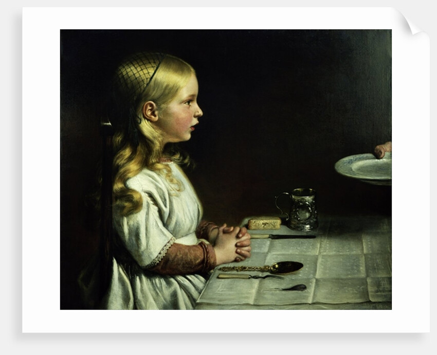 Florence Cope Saying Grace at Dinnertime by Charles West Cope