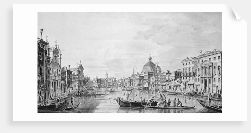 View of the Grand Canal, Venice, c.1800 by Francesco Triconi
