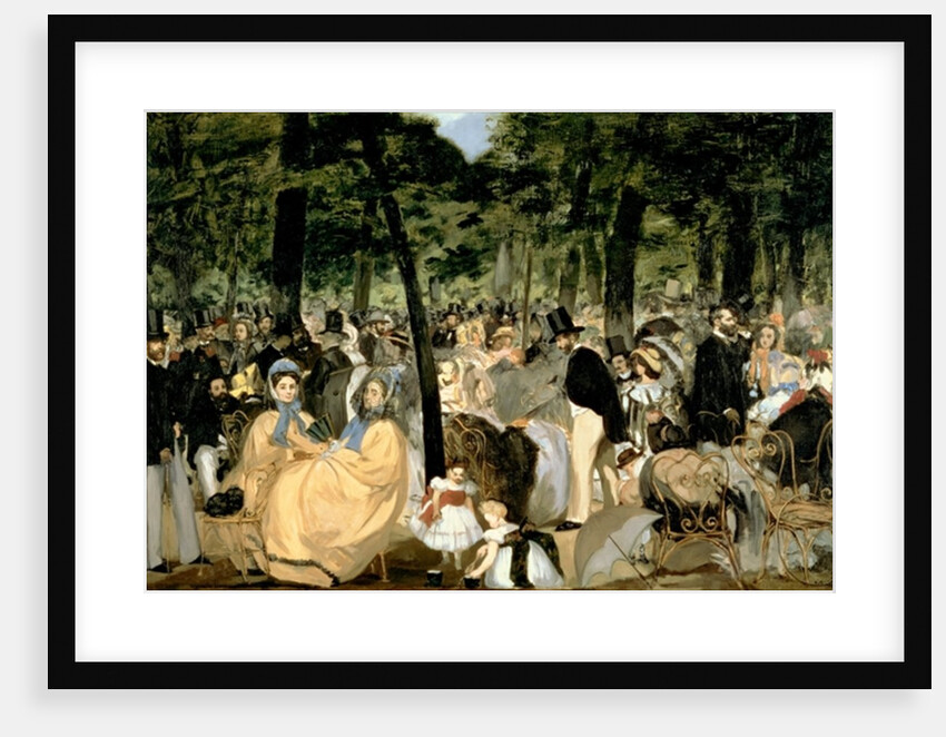 Music in the Tuileries Gardens, 1862 by Edouard Manet