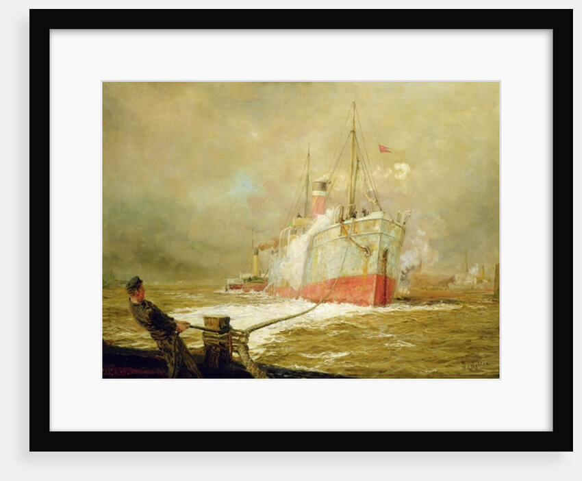Docking a Cargo Ship by William Lionel Wyllie