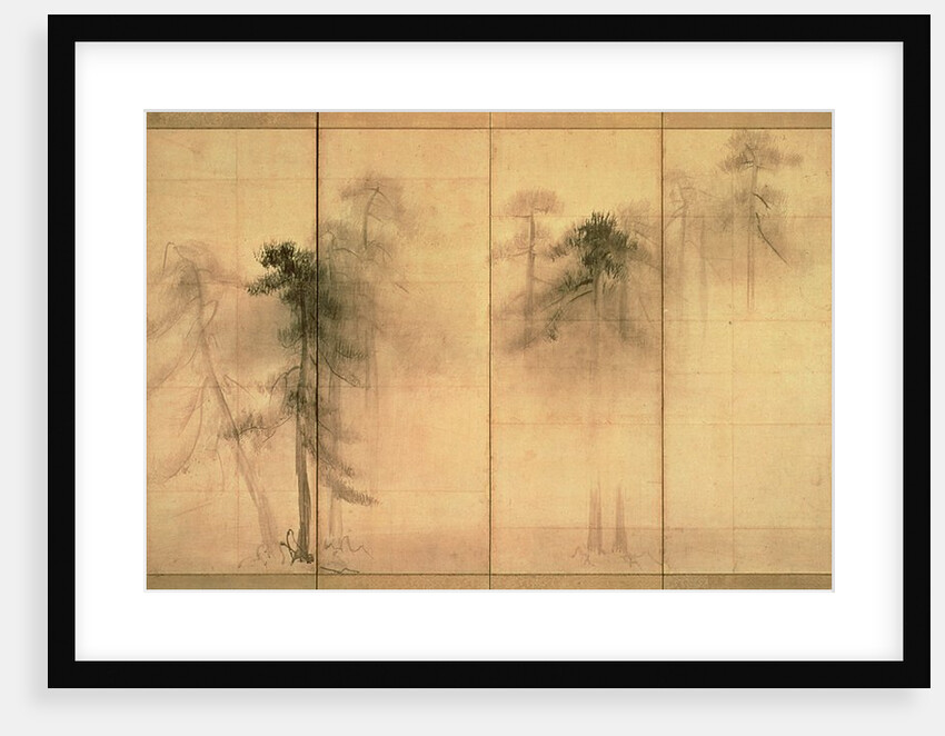 The forest of pines or Pine Trees screen by Hasegawa Tohaku